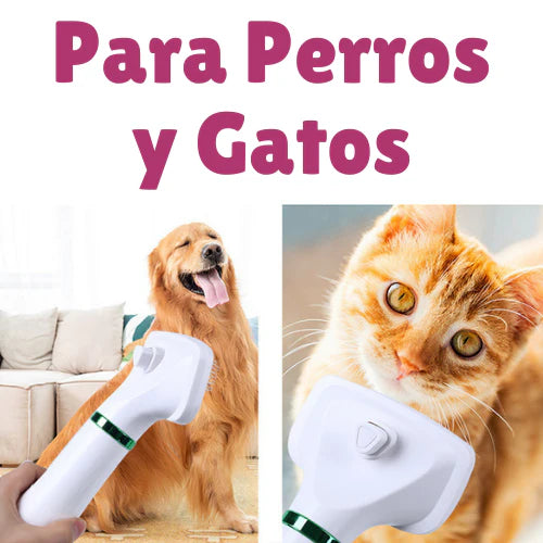 CEPILLO SECADOR 2 EN 1 PARA MASCOTAS