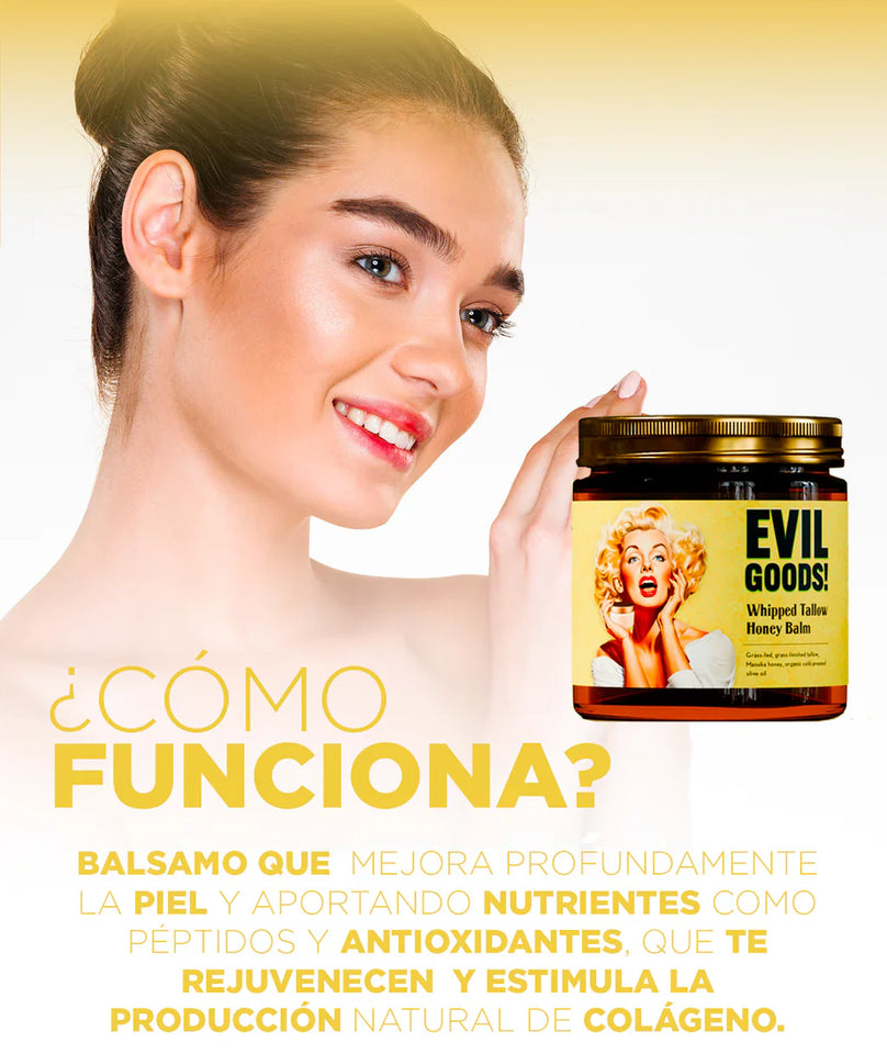 Bálsamo de Miel y sebo de Res 100 % Orgánico EVIL GOODS® / ENVIO GRATIS
